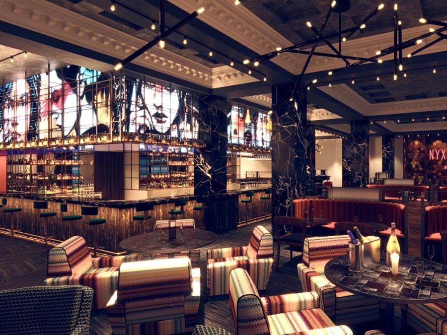 Nyx Hotel London Holborn By Leonardo Hotels Esterno foto The interior of the bar
